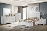 Orleans Furniture - Coaster - Felicity 5-piece Twin Bedroom Set White High Gloss - 203511T-S5